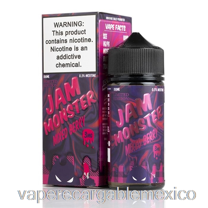 Vape Recargable Mixto Berry - Jam Monster - 100ml 0mg
